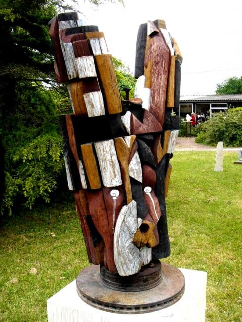 Sculpture titled "9" by Mikael Fleury, Original Artwork, Wood