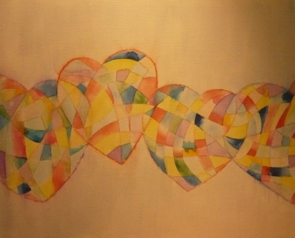 Peinture intitulée "LoveLioubovAmour" par Mikka, Œuvre d'art originale, Huile