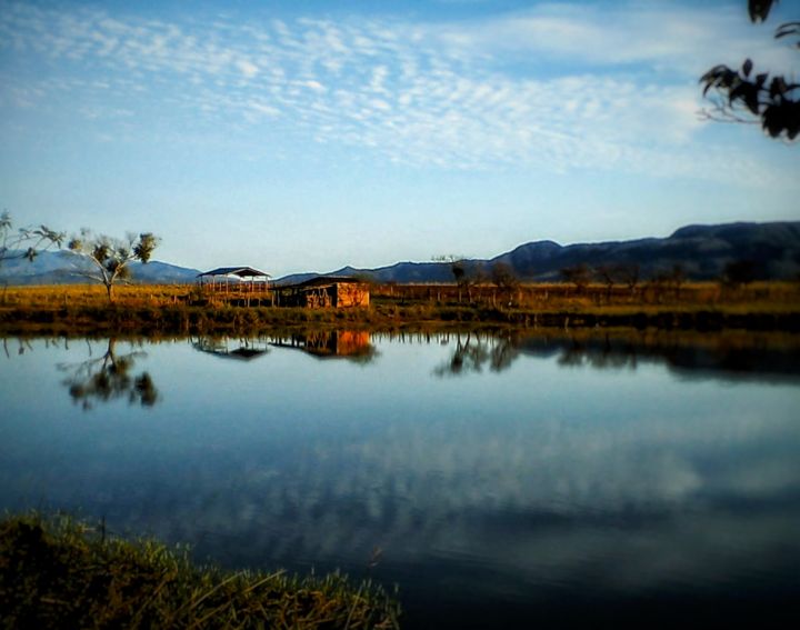 Fotografia intitulada "El estanque." por Miguel Angulo, Obras de arte originais, Fotografia digital