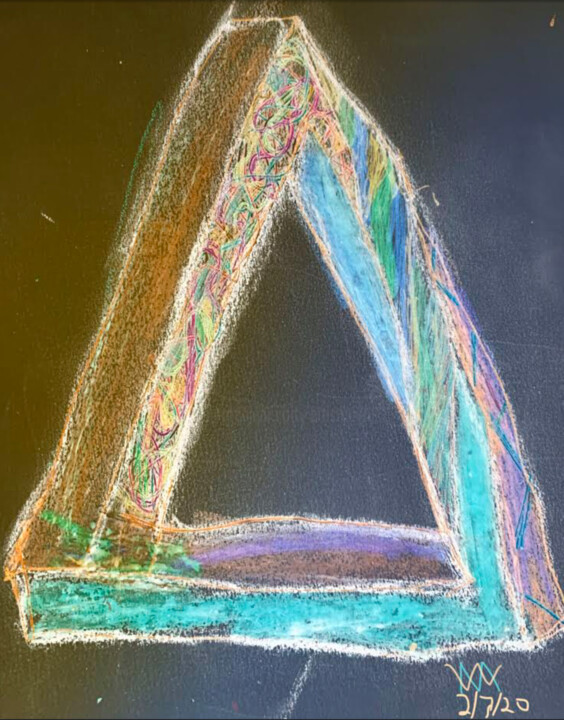 Digital Arts titled "The Penrose Triangle" by Mike Williams, Original Artwork, 2D Digital Work