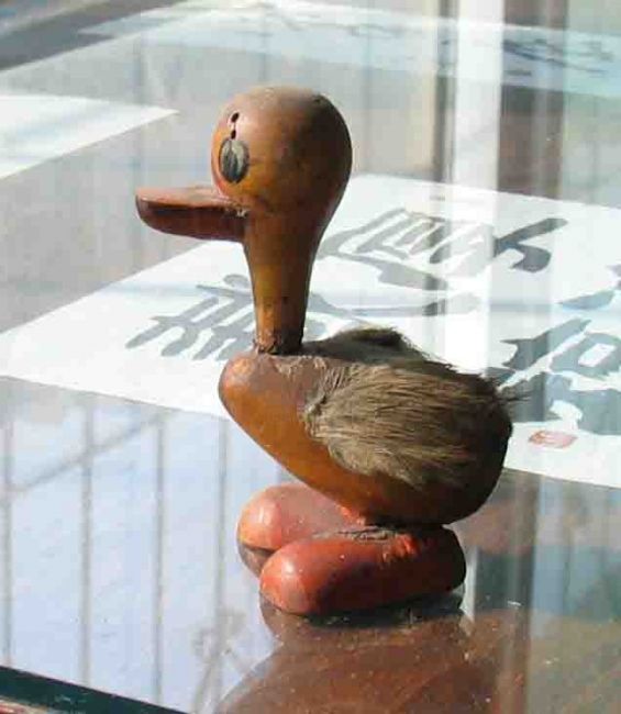 "wood duck" başlıklı Heykel Mike Lee tarafından, Orijinal sanat