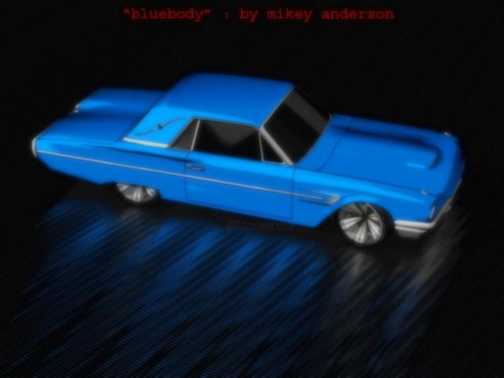 Digital Arts titled "bluebody.jpg" by Mikey Anderson, Original Artwork