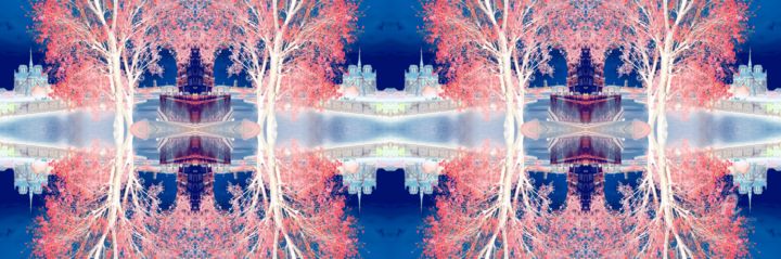 Arts numériques intitulée "Mandala - Notre-Dam…" par Mikha, Œuvre d'art originale, Travail numérique 2D