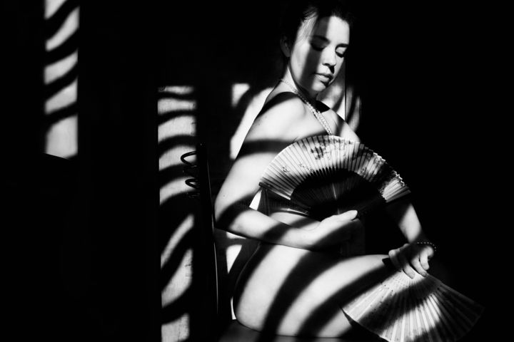 Photographie intitulée "shadows of waves an…" par Mikhail Faletkin, Œuvre d'art originale, Photographie numérique