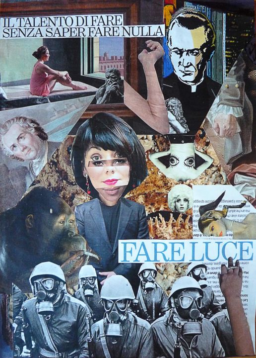 Collages titled "pomeriggio.jpg" by Miki Fanfani, Original Artwork