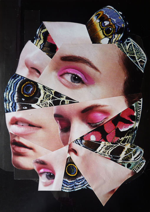 Collages titulada "attimo.jpg" por Miki Fanfani, Obra de arte original