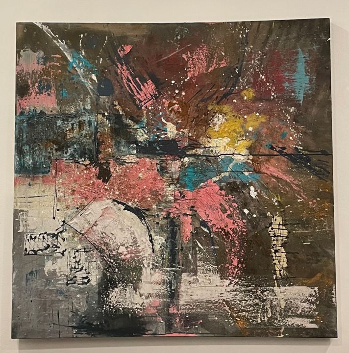 Painting titled "Eagle's Eye" by Miko Paints, Original Art, Acrylic