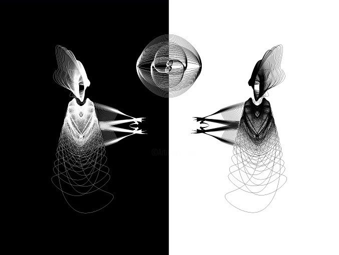 Arts numériques intitulée ""Grający w piłkę" (…" par Mikołaj Kosmalski, Œuvre d'art originale, Travail numérique 2D