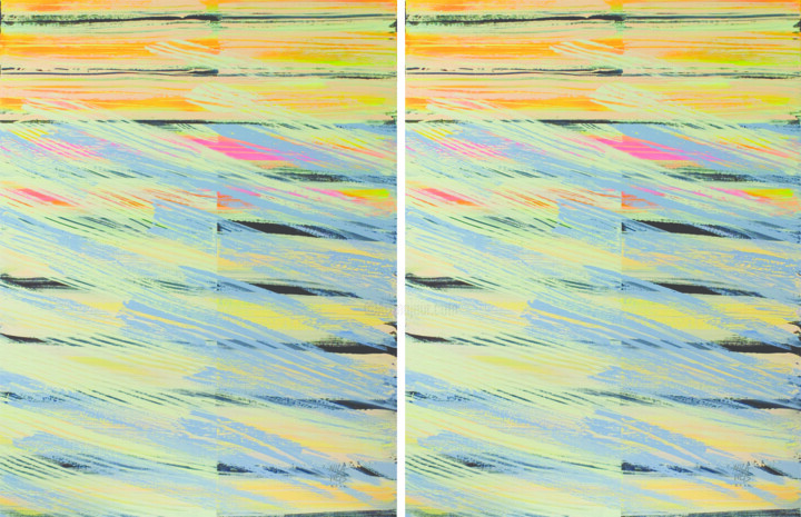 제목이 "Lightexperience No.…"인 미술작품 Mila Weis로, 원작, 아크릴 나무 들것 프레임에 장착됨