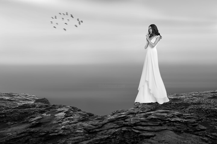 Photography titled "The Bride ⅠⅠⅠ Limit…" by Milan Karagic, Original Artwork, Digital Photography