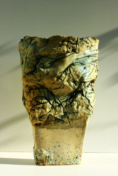 Sculpture titled "vases" by Milan Rakic, Original Artwork, Ceramics