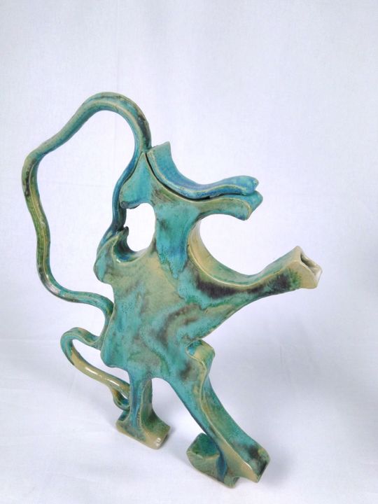 Sculpture titled "TEA DANCE" by Milan Rakic, Original Artwork, Ceramics
