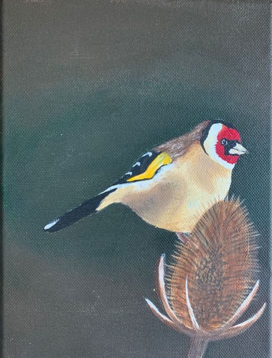 Painting titled "Bird" by Milaoriginals, Original Artwork, Acrylic