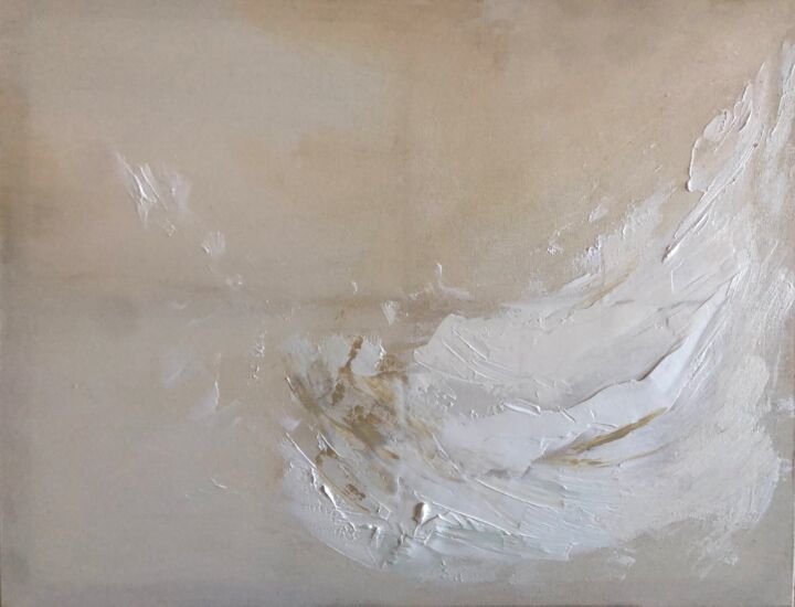 제목이 "Sand placer"인 미술작품 Mila Oz로, 원작, 아크릴 나무 들것 프레임에 장착됨