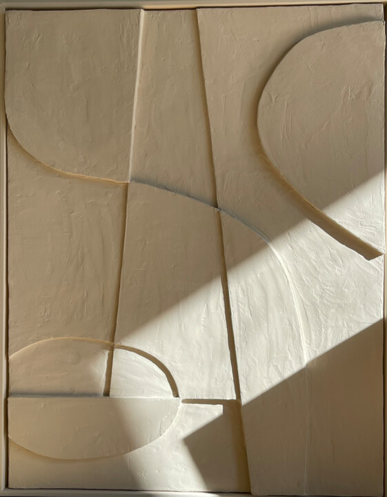 Peinture intitulée "Composition N1" par Mila Oz, Œuvre d'art originale, Acrylique Monté sur Châssis en bois