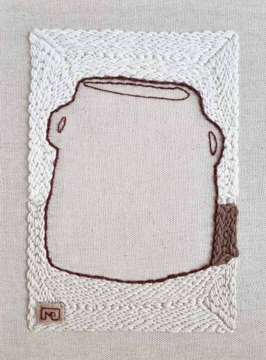 Art textile,  9,5x7,1 in 