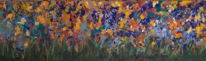Pittura intitolato "Tripudio di colori" da Milena Aere, Opera d'arte originale, Acrilico