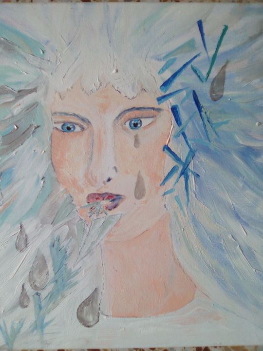 Painting titled "inverno" by Milena Aere, Original Artwork, Acrylic