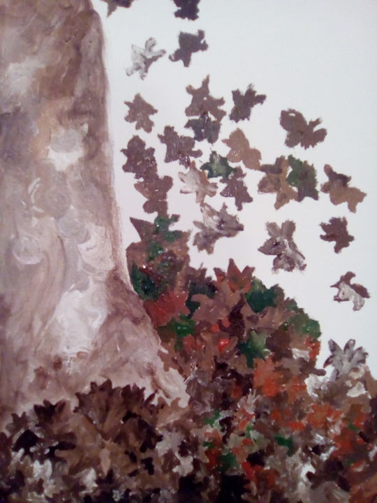 "platano in autunno" başlıklı Tablo Milena Aere tarafından, Orijinal sanat, Akrilik