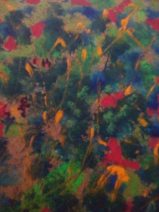 Pittura intitolato "prato-fiorito.jpg" da Milena Aere, Opera d'arte originale, Acrilico