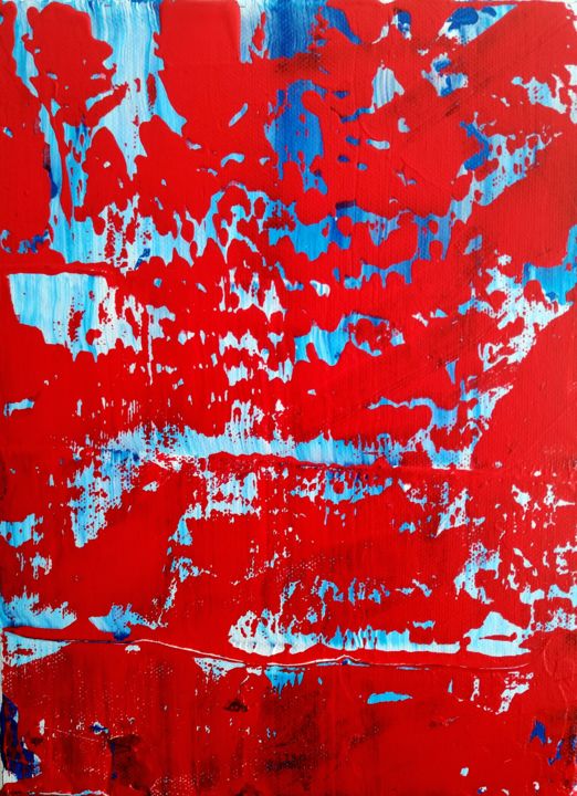 Schilderij getiteld "Abstract M4" door Miljenko Grubesa, Origineel Kunstwerk, Acryl