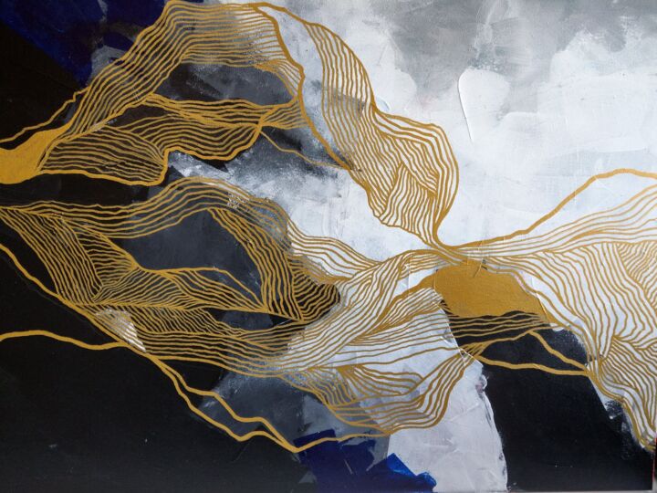 Malarstwo zatytułowany „"Swim"” autorstwa Miłka Mazurek-Zielaskiewicz, Oryginalna praca, Akryl