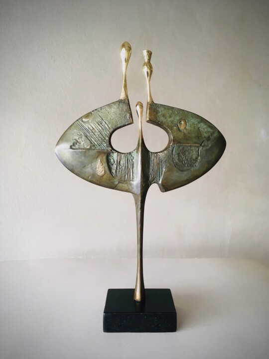 Sculpture intitulée "Family" par Milko Dobrev, Œuvre d'art originale, Bronze