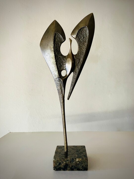 Sculpture intitulée "Phoenix" par Milko Dobrev, Œuvre d'art originale, Bronze