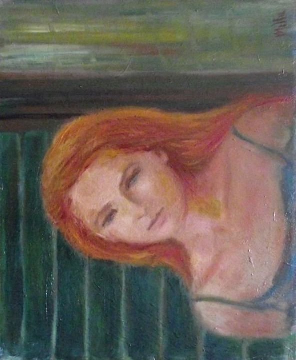 Painting titled "il dubbio" by Milla, Original Artwork, Oil