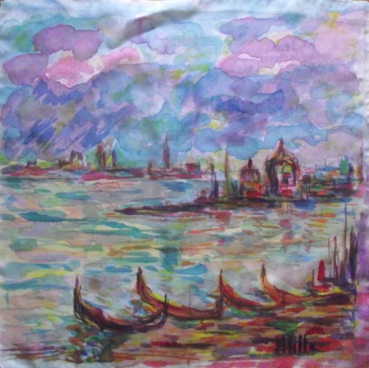 Malerei mit dem Titel "venezia.jpg" von Milla, Original-Kunstwerk, Öl