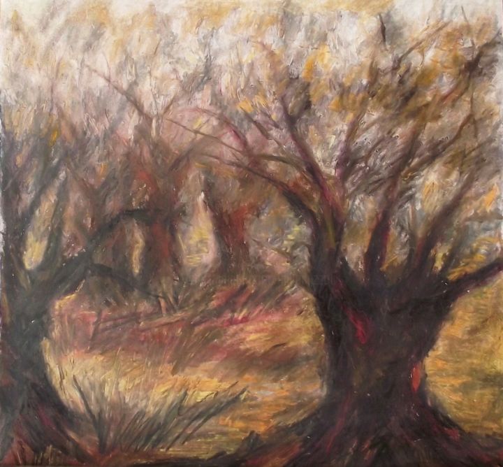 Painting titled "autunno-2.jpg" by Milla, Original Artwork, Oil