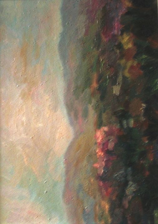 Pittura intitolato "il-clivo-della-coll…" da Milla, Opera d'arte originale, Olio