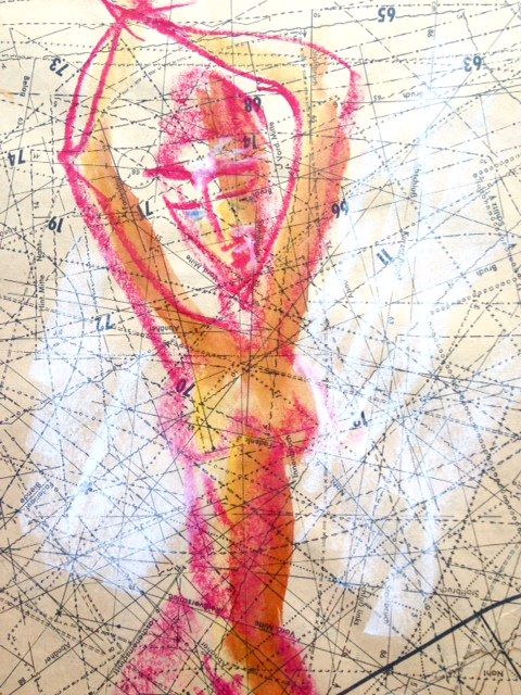 Printmaking titled "Between Lines" by Milli Birlo, Original Art,
