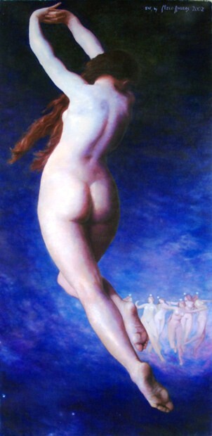 Painting titled "Estrella" by Milo Anders, Original Artwork, Oil