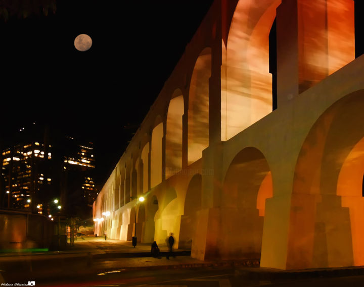 Fotografia intitulada "Arcos da Lapa" por Milone Oliveira, Obras de arte originais