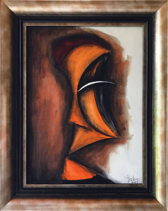 Painting titled "Portrait of Rafael" by Miloš Prekop, Original Art, Acrylic