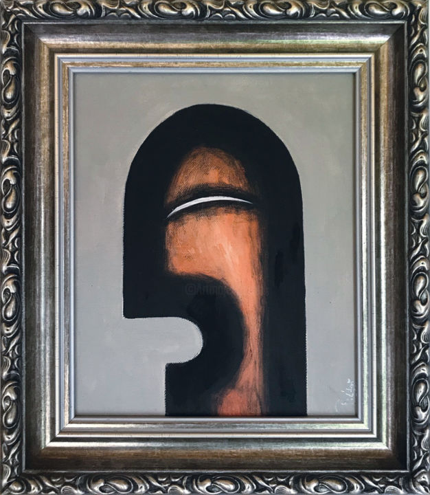 Ζωγραφική με τίτλο "Head" από Miloš Prekop, Αυθεντικά έργα τέχνης, Ακρυλικό