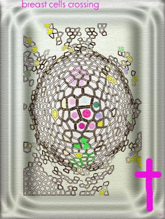 Digital Arts titled "breast cells" by Mc, Original Artwork