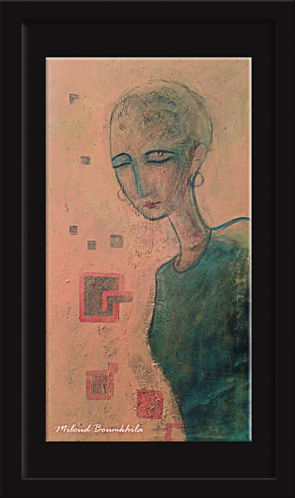 Peinture intitulée "smoothly" par Miloud Boumkhila, Œuvre d'art originale, Acrylique