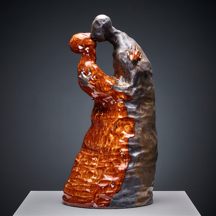 Sculpture intitulée "Passion #2" par Oly Miltys, Œuvre d'art originale, Céramique