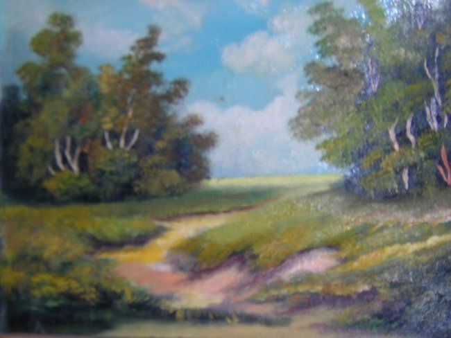 Painting titled "Nature" by Micko, Original Artwork, Oil