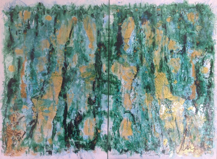 Pittura intitolato "Amazônia" da Mimi Bastos Art, Opera d'arte originale, Acrilico