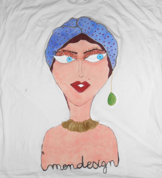 Dessin intitulée "tee-shirt Design" par Mimi Manou, Œuvre d'art originale