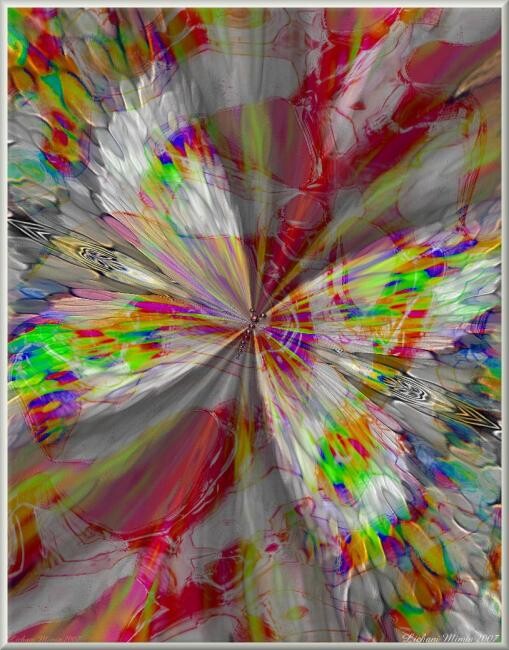 "Papillon" başlıklı Dijital Sanat Mimia Lichani tarafından, Orijinal sanat