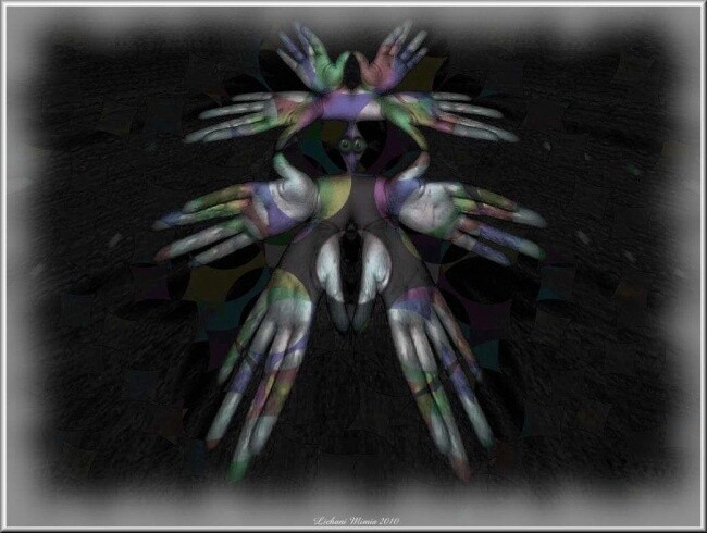 Digitale Kunst getiteld "L' homme colombe" door Mimia Lichani, Origineel Kunstwerk