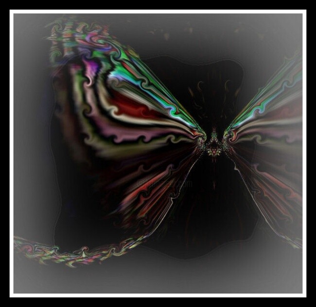 Grafika cyfrowa / sztuka generowana cyfrowo zatytułowany „Papillon.” autorstwa Mimia Lichani, Oryginalna praca