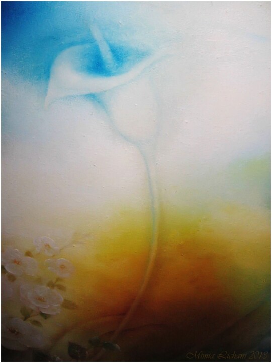 Картина под названием "Peinture." - Mimia Lichani, Подлинное произведение искусства