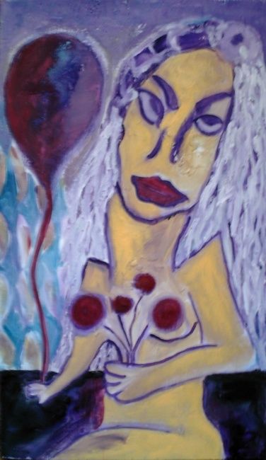 Painting titled "HAPPY BIRTHDAY" by Mina Clerck, Original Artwork