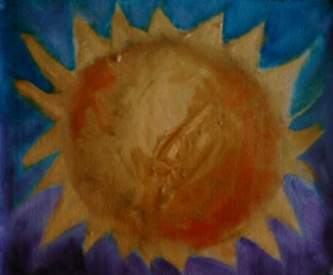 Painting titled "YOU ARE MY SUN" by Mina Clerck, Original Artwork
