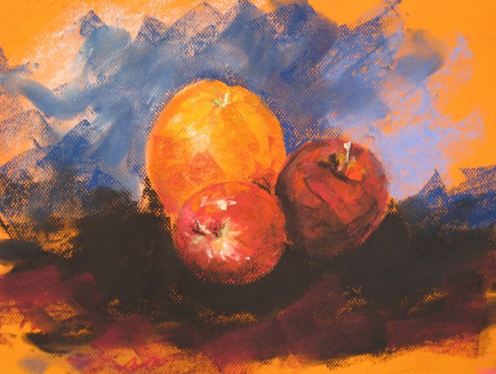 Pittura intitolato "Untitled-4" da Mina Hosseini, Opera d'arte originale, Pastello